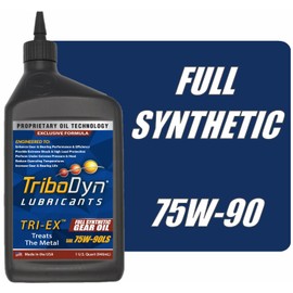 TriboDyn Synthetic 75W90 Gear Oil with Limited Slip Differential Additive (1 Quart, 75W-90)