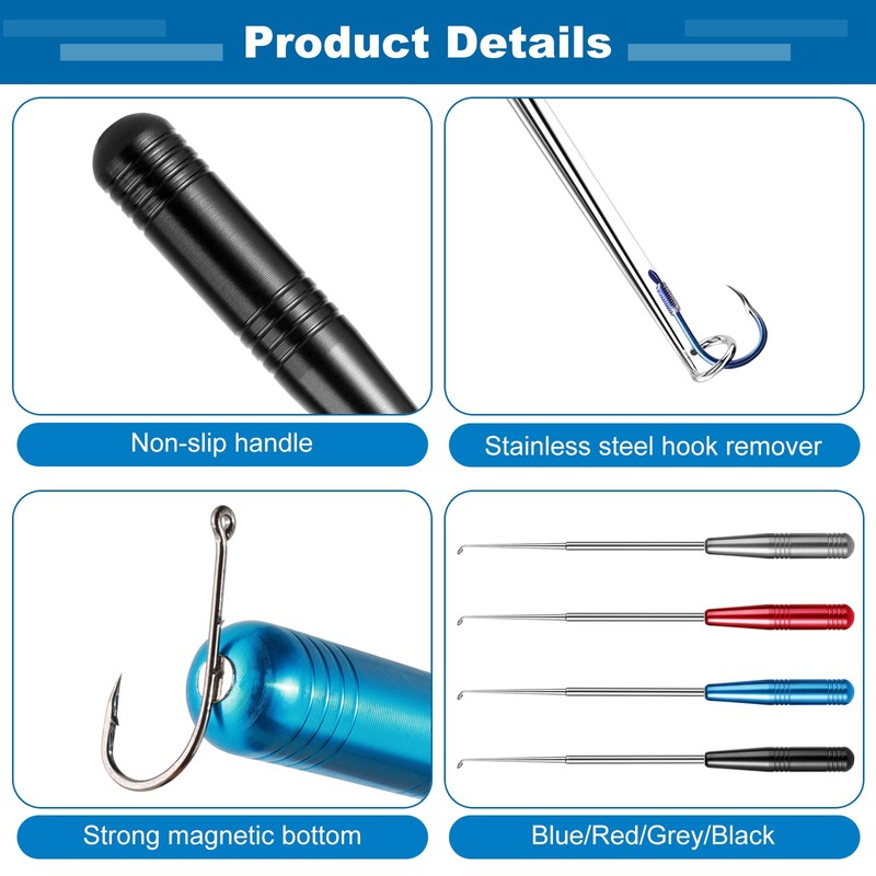 YFPOPONE 5 Pcs Fish Hook Remover Tool Kit With Fishing