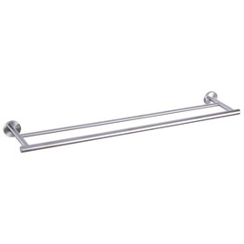 GERZWY Bathroom Double Towel Bar Stainless Steel 36-Inch Bath Towel Bar Modern Style Wall Mount Brushed Finish
