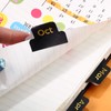 24 Pieces Adhesive Tabs Designer Accessories Monthly Tabs Planner Stickers