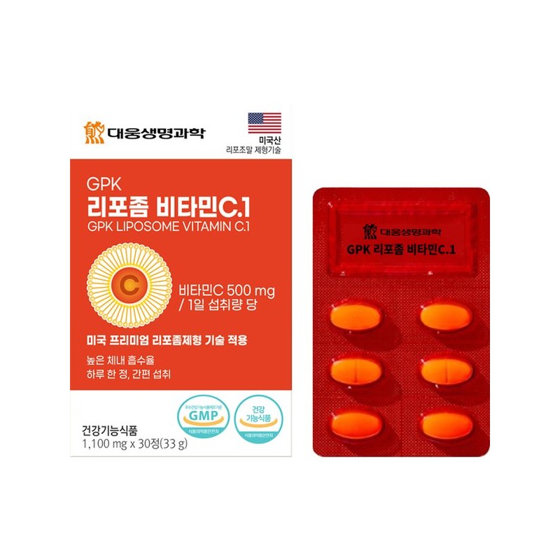 Daewoong Biotech GPK 리포좀 비타민C.1 30정 1개 GPK Liposome Vitamin