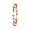 HENBRANDT Hawaiian Neon Flower Lei Garland - One Lei per