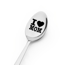 Mom Birthday Mothers Day Gifts from Daughter Son to Mother Gifts for Women Mom Mama Gifts Spoon for Mom Retirement Gifts for Mother in Law Thank You Gifts for Step Mom Coffee Ice Cream Spoons