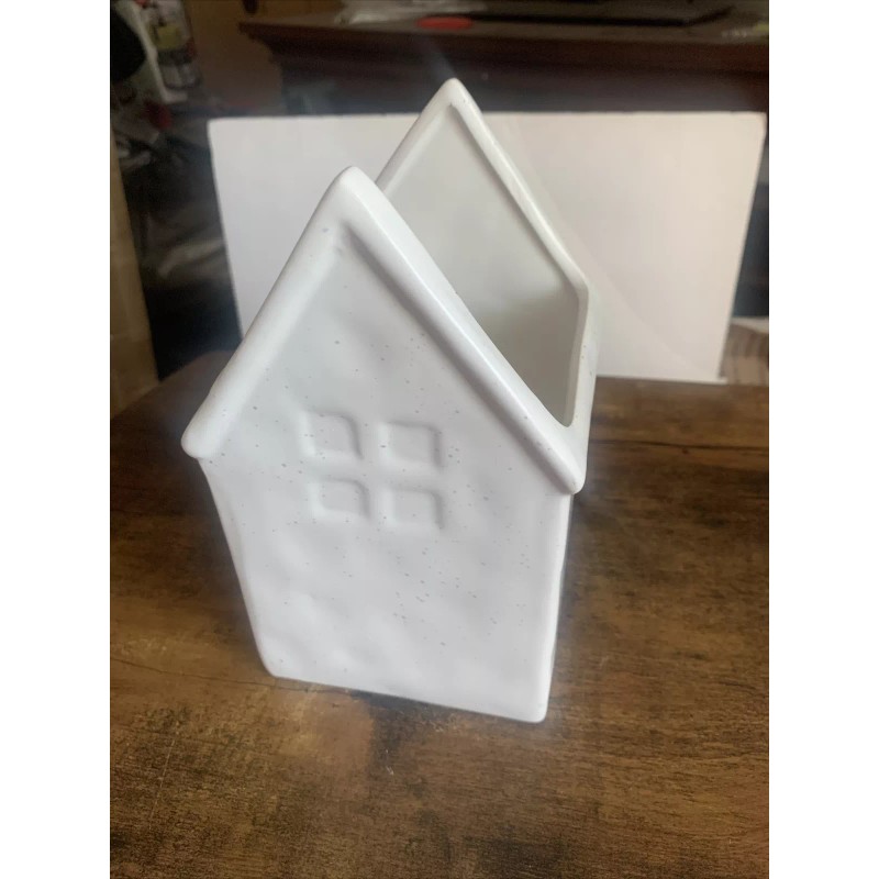 Target Ceramic House Planter White Tall House Home Decoration Earthenware