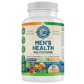 Mens Daily Multivitamin Multimineral Supplement for Energy, Focus, Stamina & Performance. Made for Men with 30+ Nutrients, Fruit & Energy Blend. Mens 