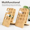 Essential Oil Rack Bamboo 12 Holes Essential Oil Bottle Display