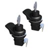 4Pcs Push Button Latch Series Plastic & Metal to Close