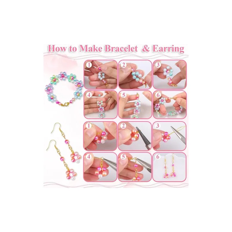 2000pcs Cuentas De Perlas Para Pulseras, Joyas, Collares