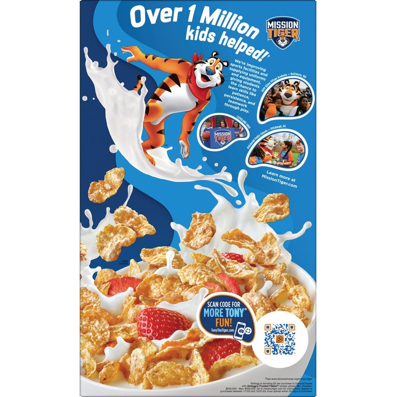 Kellogg's Frosted Flakes Breakfast Cereal, Kids Cereal, Family Breakfast, Family