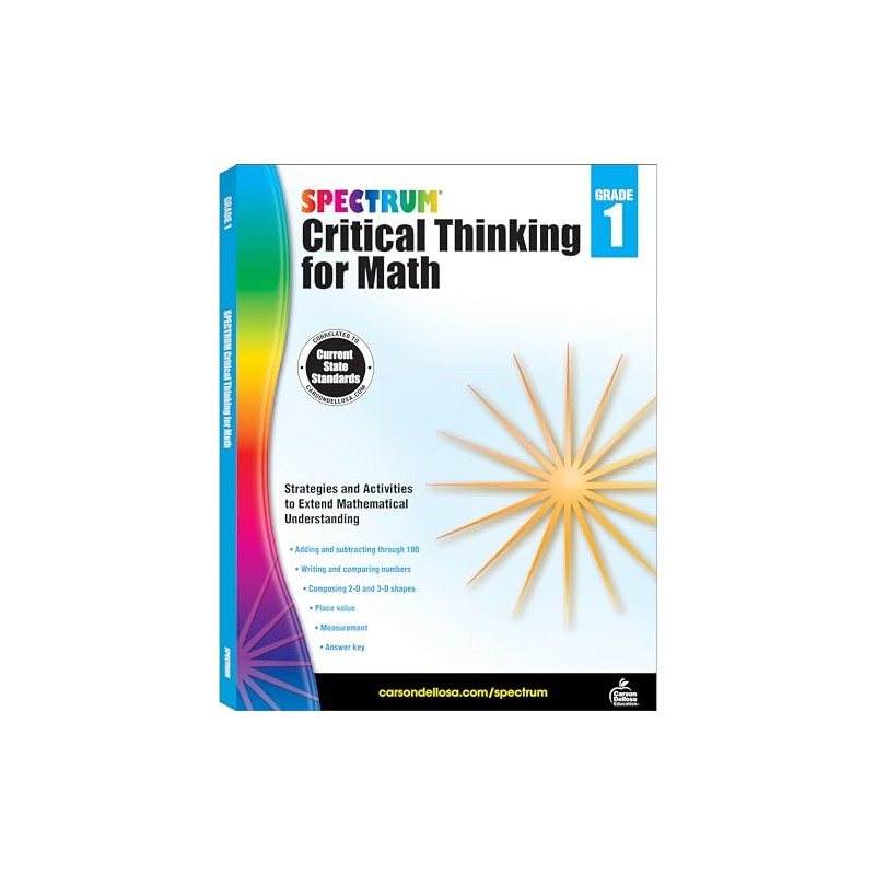 Spectrum Critical Thinking for Math, Grade 1