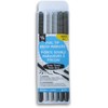 Dual Brush Tip Markers, Grayscale, Pen Art- Washable - 6-Pack