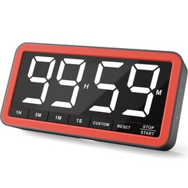 VOCOO Digital Kitchen Timer with 7.8” Extra Large Display, Magnetic LED, with...