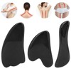 Professional Obsidian Face Massage Gua Sha Tool Portable Body Therapy
