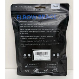 NEENCA PROFESSIONAL ELBOW BRACE COMPRESSION SUPPORT SLEEVES 2-PACK 1 Pair