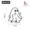 Calcomanía Fantasma Dedo Grosero Sticker Auto Suv Universal