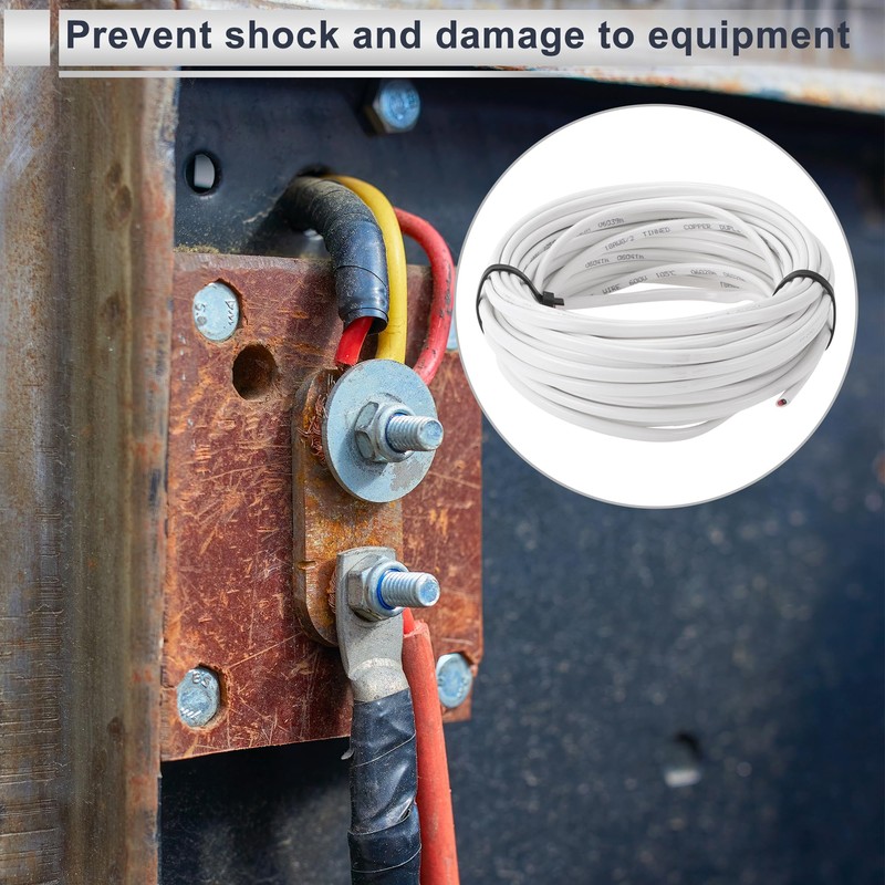 RATCHROLL 1 Pcs Universal Ground Wire Fully Insulated& Soft Touch