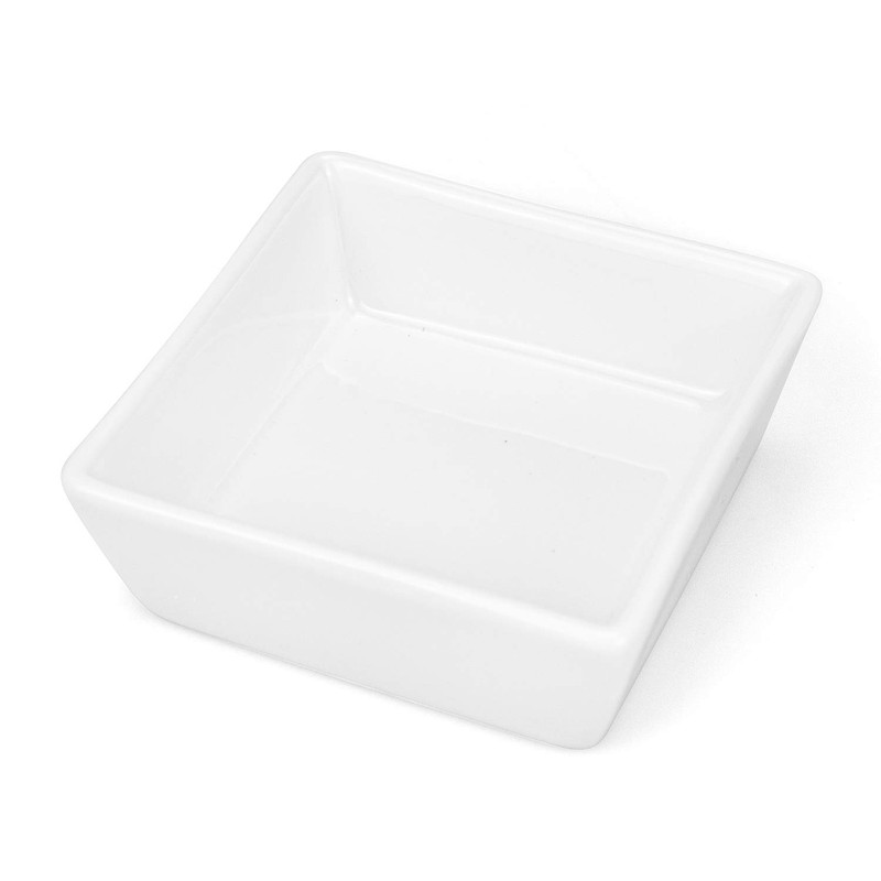 Foraineam 10-Piece Porcelain Ramekins, 4 Ounce Ramekin Bowl Set Square