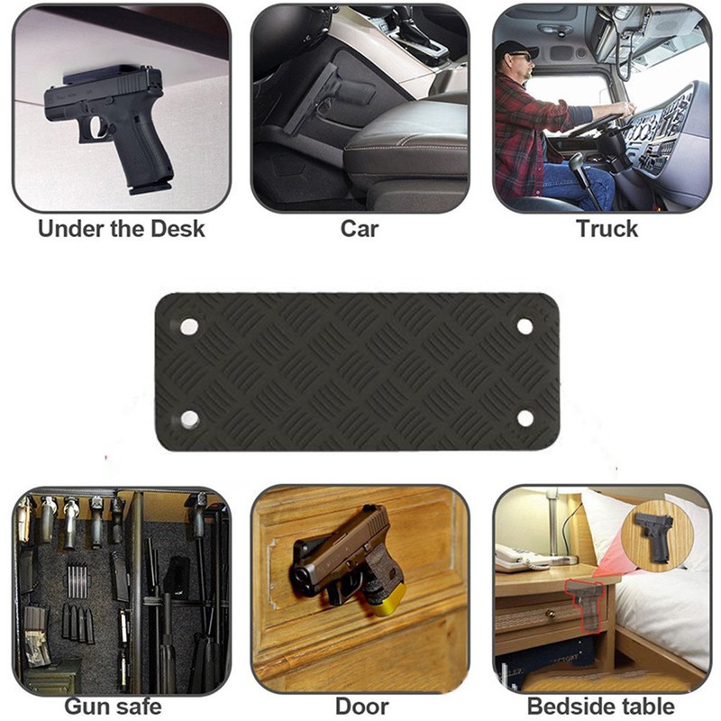 Rubber Coated Magnetic Gun Mount for Handguns Airguns Rifle and