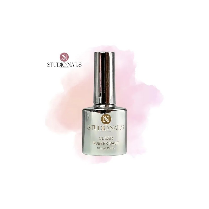 Rubber Gel Base Transparente Studio Nails Uñas 1 Pieza 10ml