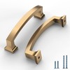 Coinkoly 10 Pack Champagne Bronze Cabinet Pulls 4 Inch(102mm) Hole