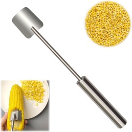 Corn Peeler, Corn on the Cob Remover, Fast and Safe, Stainless Steel Splitter Tool Suitable Suitable for Home Kitchens, Restaurant Chefs, Outdoor Dining Enthusiasts