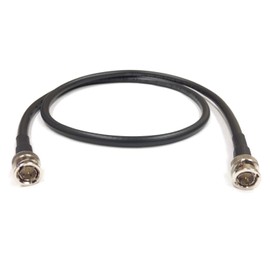 Custom Cable Connection 6 Foot Belden 1694A 6G HD-SDI RG6 BNC Cable (75 Ohm) Black Jacket