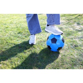 HENBRANDT 12 x PVC Footballs 23cm for Kids in Four Assorted Colours - Inflatable Beach Toy Ball - Garden Games for girls and boys