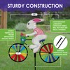 Bike Spinner Easter Bunny 20" – Springtime Rabbit Design, Weather-Resistant