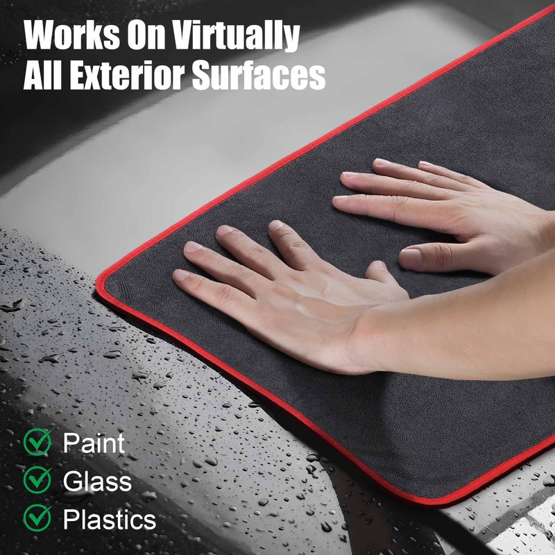 BREENHILL Microfiber Car Drying Towel,600 GSM Double Twisted Loop Detailing