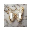 Wpshijia Light Switch Cover Plate Gold White Butterfly Luxury Abstract