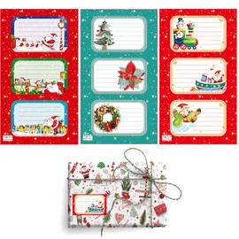 ARKRAFT Pack of 36 Wrapping Paper Stickers Name Package Close (Stickers) (Christmas)