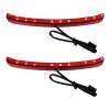 YHMTIVTU Red LED Fender Blades Brake Running Tail Light Fit