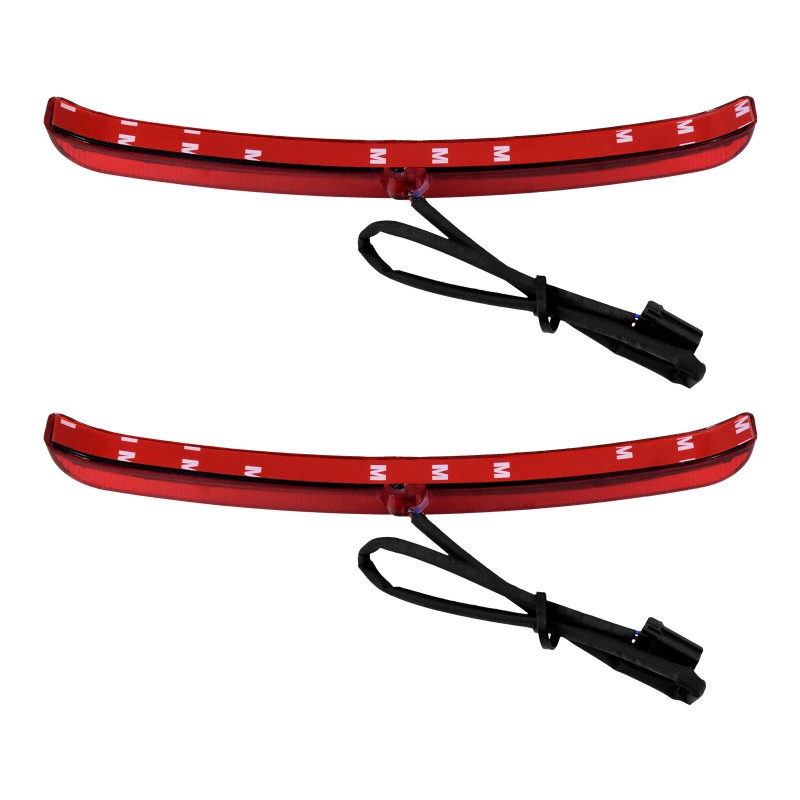 YHMTIVTU Red LED Fender Blades Brake Running Tail Light Fit