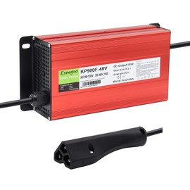 Eseegoo 15 AMP Compatible with EZGO RXV & TXT Battery Charger for 48 Volt Golf Carts with RXV Plug/ 3 Pin Triangle Style Plug