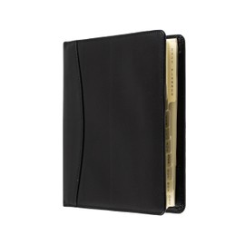 Collins Elite 2025 Business Diary - Compact Daily Planner (with Appointments) - Black - (1140V.99-25) - Premium Professional Organiser with Luxury Cover and Paper