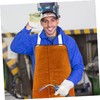 SEWACC Heat Resistant Cowhide Welding Apron Durable Work Bib for