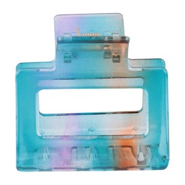 Boho Hair Accessories Statement Pin Set - Metallic Bobby Pins, Rhinestone Barrettes, Geometric Acetate Claw Clips (Acetate Hair Clip Claw - Blue 2)