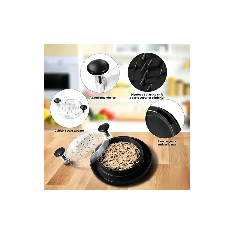 Triturador De Carne Manual Para Desmenuzar Pollo, Versátil