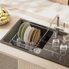 JAQ Over Sink Dish Drying Rack for Medium to Large
