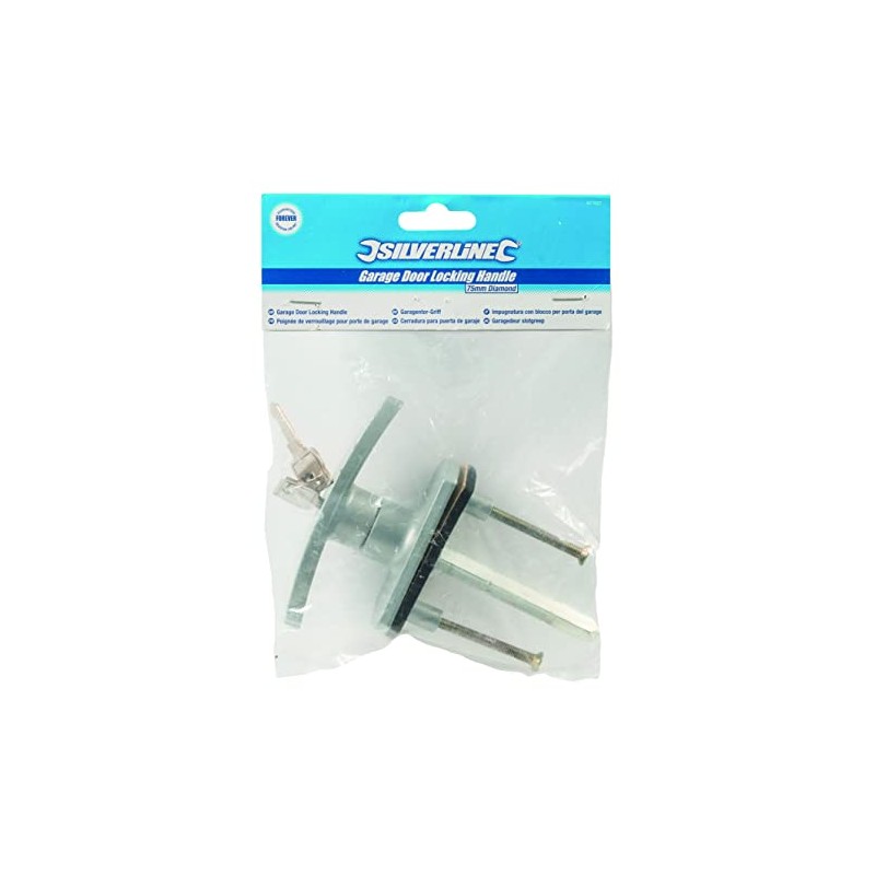 Silverline 671027 Garage Door Locking Handle 75 mm Diamond