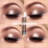 Pearl White Eyeshadow Stick, Metallic Highlight Pencil Crayon Brighten Pen