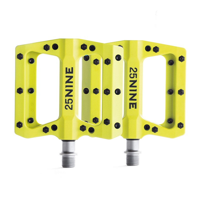 25NINE Bushido BMX Platform Pedals - Durable Thermoplastic Bike Pedals