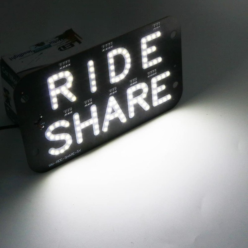 Rideshare LED Light for Car | Taxi Sign | Rideshare