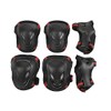 Liying Neu Men’s/Women’s Protector Set, 6-piece Set, Knee Pads, Elbow Pads, Wrist Guards for Children and Teenagers., black