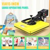 Whubefy Heat Press Machine for T Shirts 15x15 Slide Out