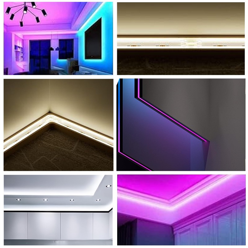 Clearhill 10mm 4Pin 10Pcs RGB LED Strip Connectors,Double-Ended Strip to