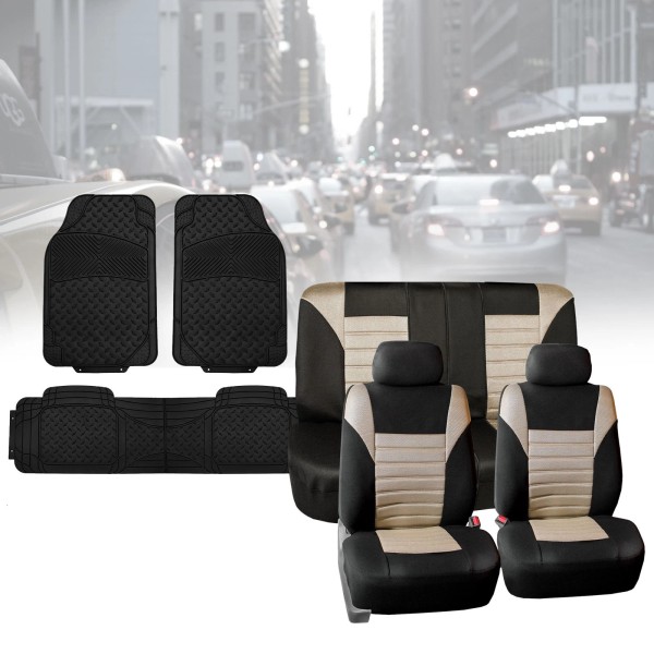 FH Group Universal Fit Premium Mesh Car Seat Covers 5