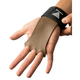 GORNATION Fitness Gloves, Leather Grips with Wrist Support for Men & Women, Alternative for Training Gloves, Hand Protection, Sports Gloves for Calisthenics, Weight Training, Gym & Weight Lifting