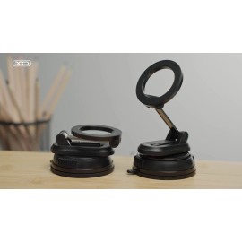 Universal 360 Vacuum Strong Magnetic Phone Holder Suction Cup Car Stand Foldable Car Mount