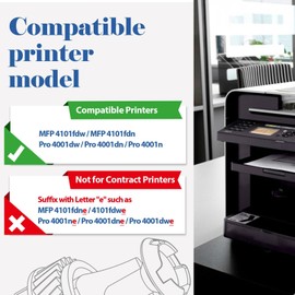 148X 148A Toner Cartridge Black High Yield 2 Pack Compatible Replacement for HP 148X 148A W1480X W1480A for HP Laserjet Pro 4001dw 4001dn 4001n MFP 4101fdw 4101fdn Printer Ink